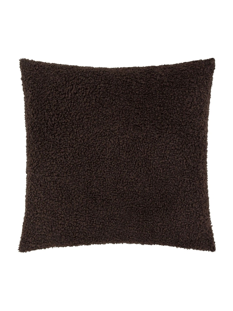 Yard Chocolate Cabu Chunky Boucle Cushion - Image 1 of 3 Yard Chocolate Cabu Chunky Boucle Cushion - Image 1 of 3