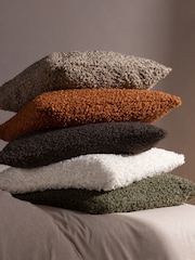 Yard Chocolate Cabu Chunky Boucle Cushion - Image 5 of 6