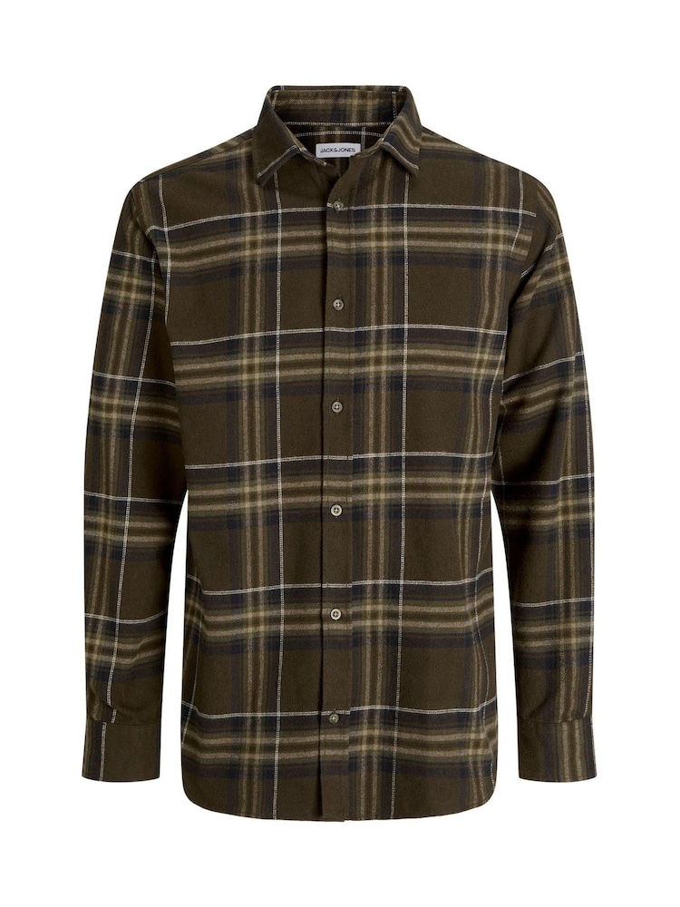 JACK & JONES Junior Check Brown Shirt - صورة 1 من 1