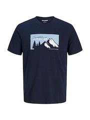 JACK & JONES Junior Blue 2 Pack Short Sleeve T-Shirts - Image 3 of 3