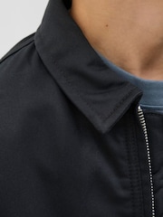 JACK & JONES JUNIOR Zip Worker Black Jacket - Image 4 of 6