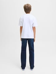 JACK & JONES Junior Blue Clark Straight Regular Fit Jeans - Image 4 of 7