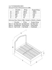 The Kew Collection Lily Wooden Bed Frame - Image 5 of 7