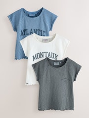 Blu/grigio - Confezione da t-shirt Superdry 3 - Immagine 1 di 8