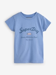Superdry Pink/Blue T-Shirts 3 Pack - Image 2 of 7