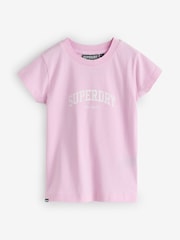 Superdry Pink/Blue T-Shirts 3 Pack - Image 5 of 7