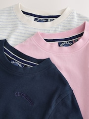 Rosa/Navy - Confezione da t-shirt Superdry 3 - Immagine 6 di 7