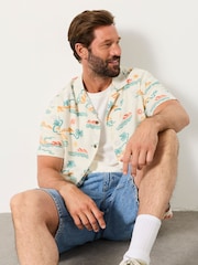 FatFace Multi Short Sleeve Scene Print Shirt - Image 3 of 6