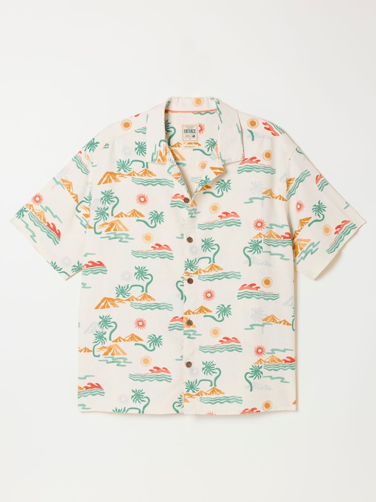 FatFace Multi Short Sleeve Scene Print Shirt - Image 6 of 6
