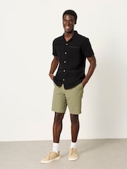 Short Sleeve 3 Pocket Textured Fabric Shirt - Bild 6 von 7