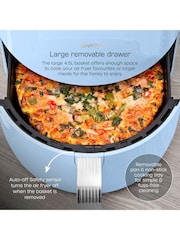 Swan Blue Retro Digital Air Fryer - Image 4 of 6