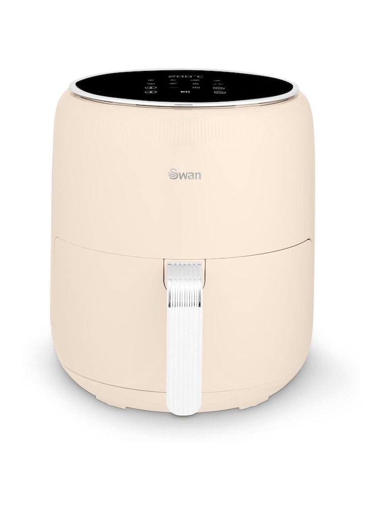 Swan Cream Retro Digital Air Fryer - Image 1 of 6 Swan Cream Retro Digital Air Fryer - Image 1 of 6