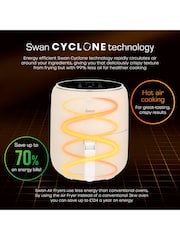 Swan Cream Retro Digital Air Fryer - Image 3 of 6