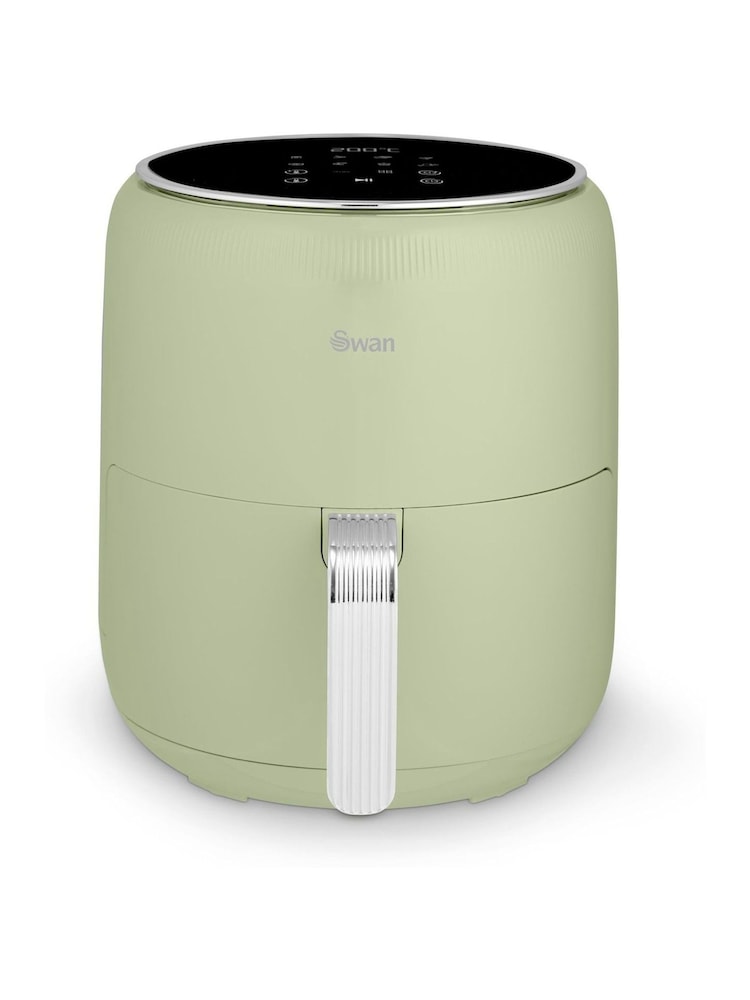 Swan Green Retro Digital Air Fryer - Image 1 of 6 Swan Green Retro Digital Air Fryer - Image 1 of 6