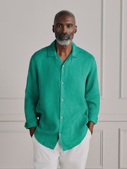 Grønn - 100% Signature-skjorte i lin - Bilde 2 av 6
