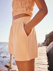 Yellow Gingham Lightweight Shorts - Image 4 of 8