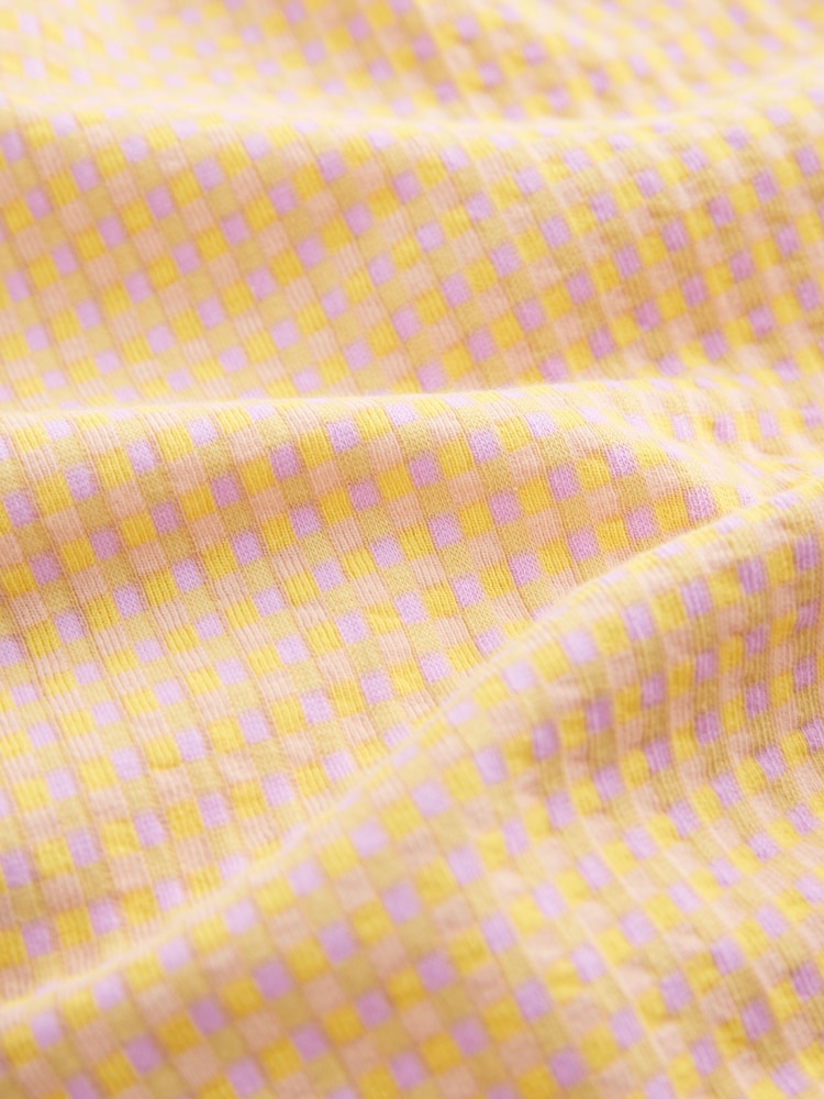 Yellow Gingham Lightweight Shorts - Image 8 of 8