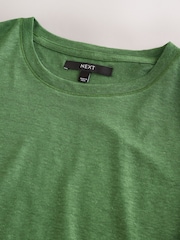 Green N. Premium Linen Crew Neck T-Shirt - Image 8 of 9