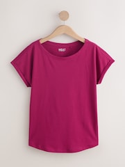 Green/Orange/Purple Cap Sleeve Cotton T-Shirts 3 Pack - Image 9 of 11