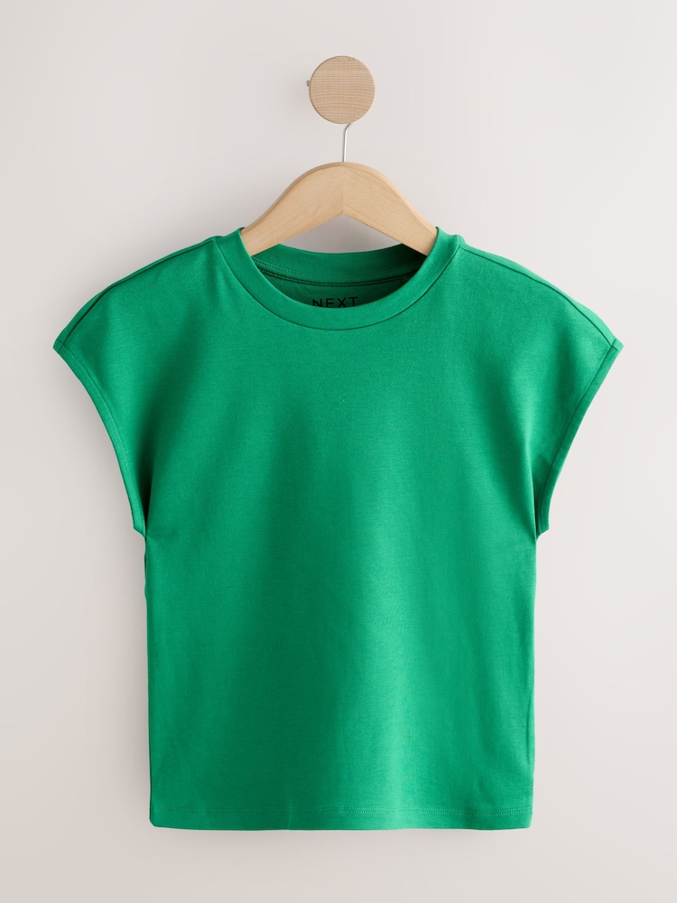 متعدد الألوان - حزمة من 5 تيشرتات بياقة بحافة مستديرة وأكمام فوق الكتف - صورة 2 من 11