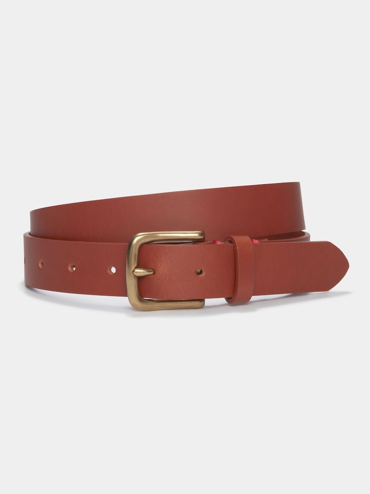 Aubin Thorn Leather Brown Belt - Image 1 of 2