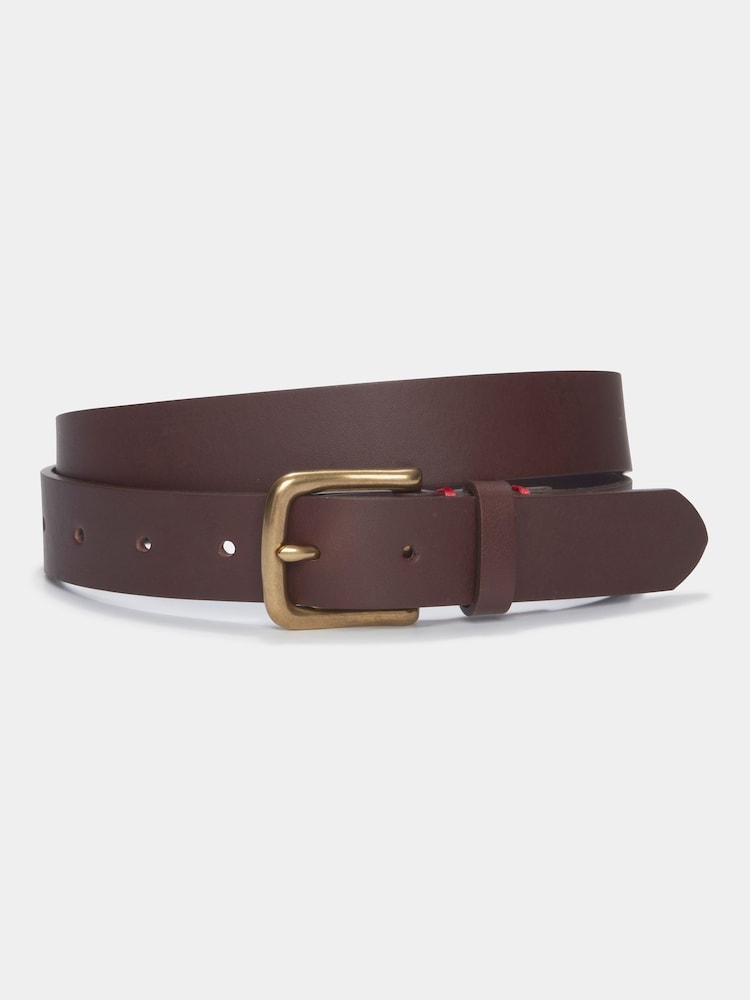 Aubin Thorn Leather Brown Belt - Attēls 1 no 2