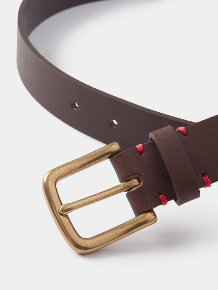 Aubin Thorn Leather Brown Belt - Attēls 2 no 2
