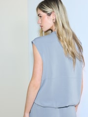 Light Blue Slinky Bubblehem Gilet - Image 3 of 8