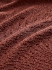 Chocolate Brown Slouch Sheerknit Drape Top - Image 2 of 3