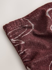 Chocolate Brown Greek Print Towelling Bandeau Top - Image 2 of 3