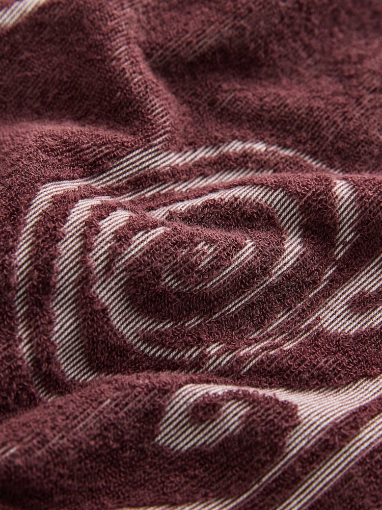 Chocolate Brown Greek Print Towelling Bandeau Top - Image 3 of 3