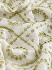 Green Broderie Patterned Short Sleeve Shirt - Image 8 of 9