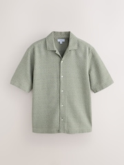 أخضر - قميص بكم قصير مزركش - Image 5 of 7