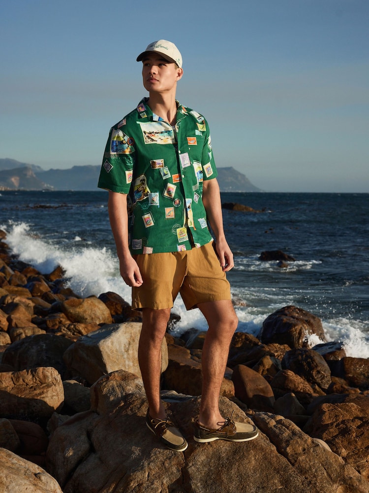 Green Postcard - プリント半袖シャツ - 画像 2 / 4