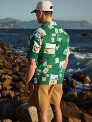 Green Postcard - プリント半袖シャツ - 画像 3 / 4