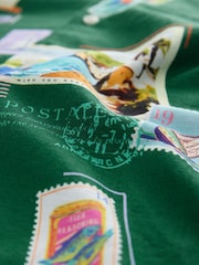 Grüne Postkarte - Bedrucktes Kurzarmhemd - Bild 7 von 7