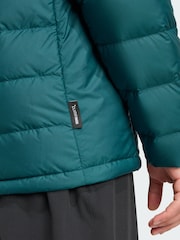 adidas Terrex Green Multi Light Down CLIMAWARM Hooded Jacket - Image 4 of 5