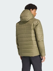 adidas Terrex Green Multi Essentials CLIMAWARM Insulated Hooded Jacket - Image 2 of 5