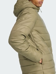 adidas Terrex Green Multi Essentials CLIMAWARM Insulated Hooded Jacket - Image 4 of 5