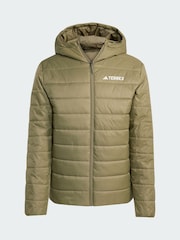 adidas Terrex Green Multi Essentials CLIMAWARM Insulated Hooded Jacket - Image 5 of 5