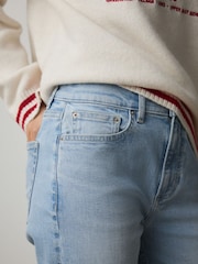 Mittelblau - Slim-Cropped-Jeans - Bild 6 von 9