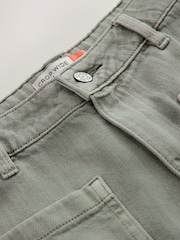 Salvie Grønn - Lette Denim Patch Pocket Avkortet Jeans - Bilde 9 av 10