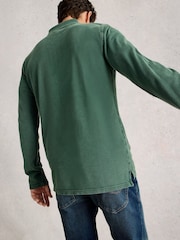 White Stuff Green LS Utility Polo Shirt - Image 2 of 6