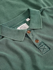 White Stuff Green LS Utility Polo Shirt - Image 6 of 6