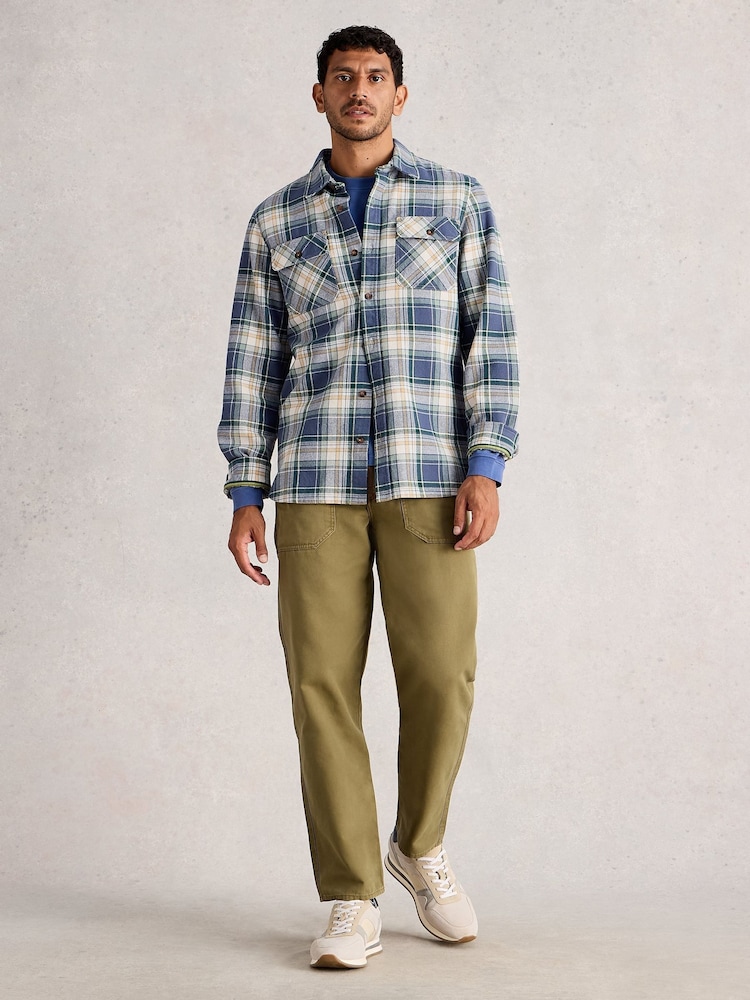 White Stuff Blue Darwen Check Shirt - Image 1 of 6
