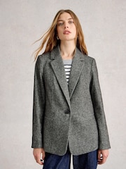 White Stuff Grey Evelyn Tweedy Blazer - Image 3 of 6