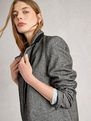 White Stuff Grey Evelyn Tweedy Blazer - Image 4 of 6