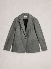 White Stuff Grey Evelyn Tweedy Blazer - Image 5 of 6