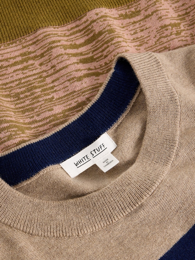 White Stuff Green Katie Stripe Jumper - Image 6 of 6