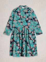 White Stuff Blue Everly Jersey Dress - Image 5 of 6